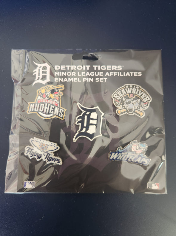Detroit Tigers Minor League Affiliate Pin Set