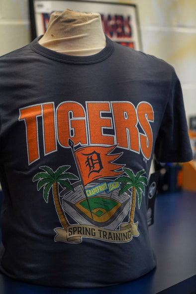 Detroit Tigers Men's Flag W/Palms T-Shirt