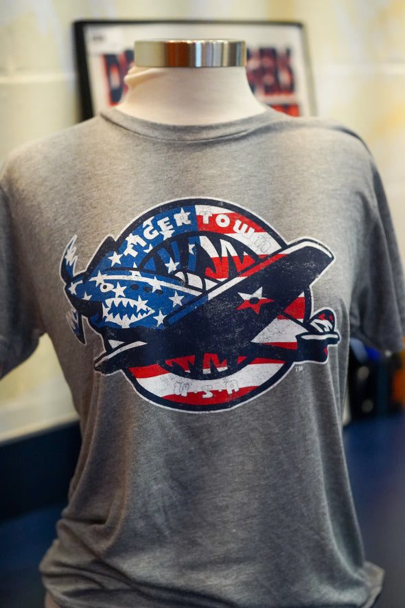 Lakeland Flying Tigers Patriotic T-Shirt BP Logo