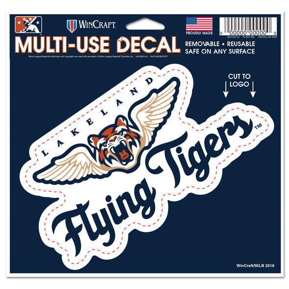 Lakeland Flying Tigers Wincraft Multi-Use Decal
